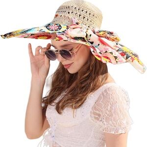 Summer Anti-UV Wide Brim Beach Hat